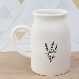 300ml 'Simple Lavender Plant' Ceramic Milk Jug (MJ00016772)