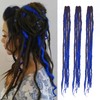 Dsoar Clip-In Wool Dreadlocks Extension 22 Inch 3 Pieces Lightweight
