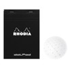 Rhodia Dot Pad Black 3.375 x 4.75 Notebook - R12559