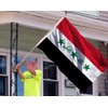 Double Sided Old Iraq Flag 3x5Ft Large, 100D Polyester For