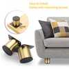 BTSKY 4Pcs 2 Inch Stainless Steel Furniture Legs Feets -