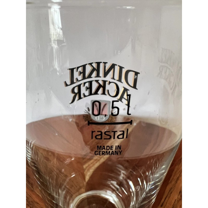 Dinkelacker Dinkel Acker Stuttgart Germany Pint Beer Glass .5L