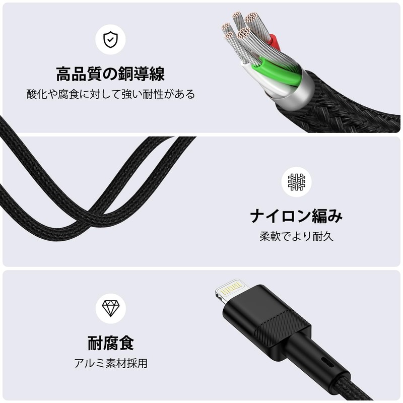 Lightning to 3.5mm Audio Cable, Conversion Cable, Aux Cable, 3.5mm
