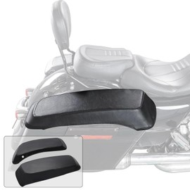 WOWTK Waterproof Saddlebag Speaker Audio Lid Bras,PU Leather Saddlebag Speaker Lid Covers fits for Harley 2014-2024 Touring Road Glide FLTRX Electra Glide FLHT Road King FLHR Street Glide FLH