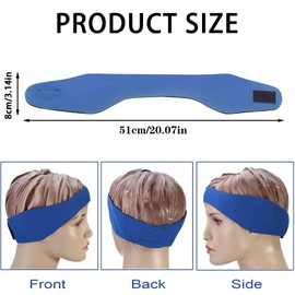 Pack of 2 Swimming Headbands, Children's Ear Band, Waterproof Swimming Band with High Elasticity, Ear Protection, Swimming for Children, Surfing