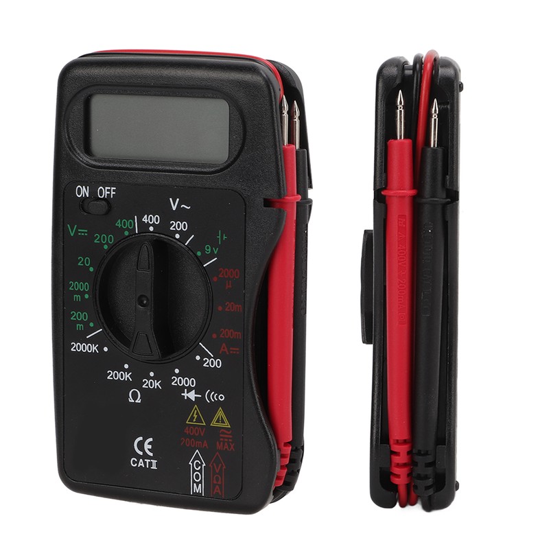 Digital Multimeter Multi Tests Rubber Protective Case Small Portable Auto