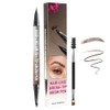 4D Brow Pen | 2 in 1 Double Ended 4D Eyebrow Pen | Waterproof Instant Eyebrow Tint Pencil with Micros Brush Tip | Long Lasting Anti Smudge Eye Brow Pencil Eyeliners Makeup Tool for Beginners