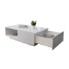 Unbranded Modern High Gloss Rectangular Coffee Table For Living Room