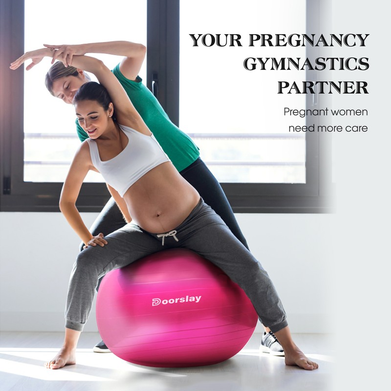Anti-burst Yoga Ball 55cm/65cm/75cm Stability Balance Ball Pilates Barre Physical