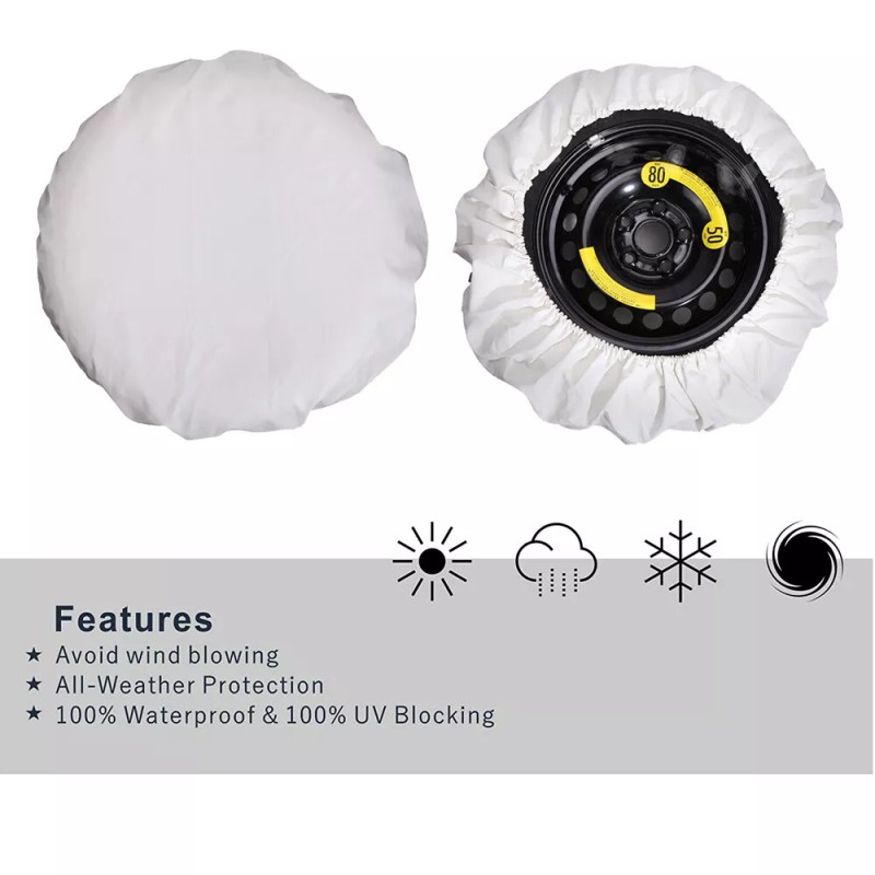 JMTBNO For TOYOTA RAV4 17" Wheel Spare Tire Tyre Covers