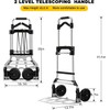 330 LB Capacity Folding Hand Truck Dolly Cart, Portable Aluminum