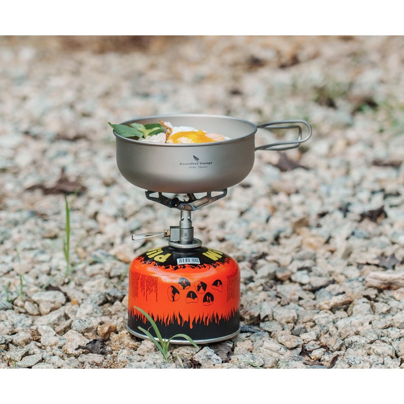 Boundless Voyage Outdoor Ultralight 3PCS Titanium Bowl Set Camping Cookware