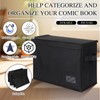 Lincia 4 Pack Comic Book Storage Boxes with 20 Book