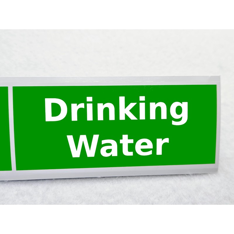 Drinking Water Sticker Pack of 2 Waterproof Outdoor Vinyl Sticker