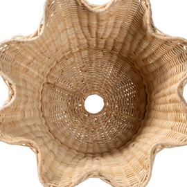 bali & pari Semira Scalloped Natural Rattan Lampshade