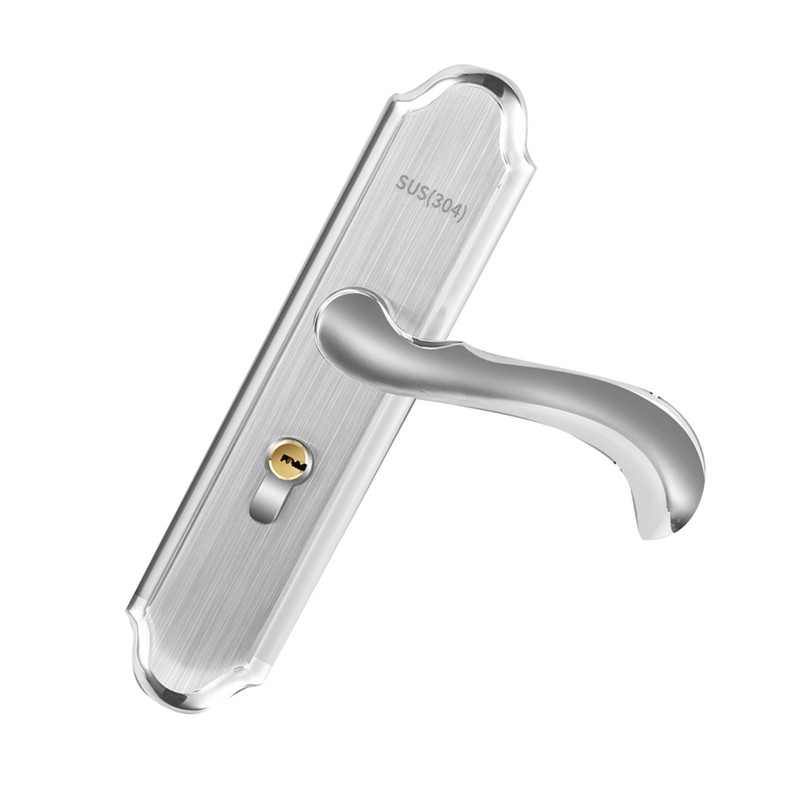 Stainless Steel Handle Door Lock Mechanical Magnetic Security Entry Lever
