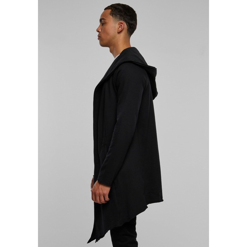 Urban Classics Men's Long Hooded Open Edge Cardigan - Regular