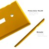 ENBRIGHTCO Toggle Light Switch Wall Plate Cover, 1-Gang, Yellow,Polycarbonate,Standard Size