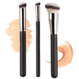 Foundation Make Up Brush Set, Concealer Brush, 3-Piece Foundation Brush, Make Up Brush Set, Makeup Brush, Cosmetic Brush for Concealer Liquid Foundation