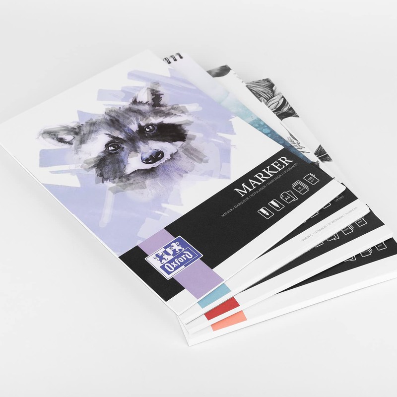 Oxford Marker Pad A4, 15 Sheets, 180 g, Shortened