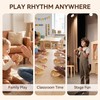 4Pcs Wooden Castanet, Percussion Instrument - 4Pcs Hand Finger Castanets,