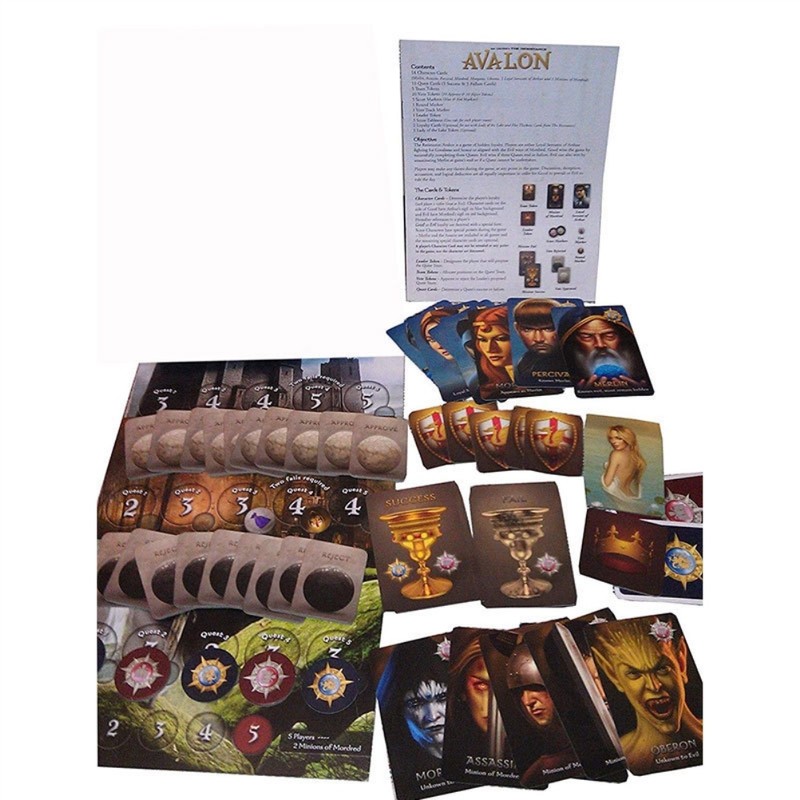 Children's Interactive Card Board Game Avalon Board Game Funny Avalon