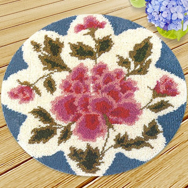 Latch Hook Kits for Adults Rug 52X38cm DIY Rug Making