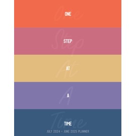 Willow Creek Press One Step Stripe Academic July 2024 - June 2025 Booklet Softcover Monthly Planner (7.5" x 9.5")