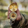 Compass Copper Luminous Rotatable Waterproof Direction Pointing Equipment for Outdoor