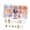 FOMIYES Metal Hair Charms and Braid Rings Set Versatile Hair