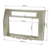 tomzz Audio 2455-051 Double DIN Radio Faceplate Compatible with Toyota