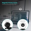 60FPS 1080P Auto-Focus HD Webcam with Ring Light and Privacy