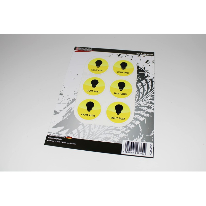 BIKE-label Save energy sticker light off sign X900252VA