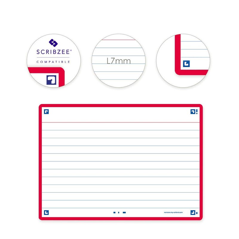 Oxford Flash 2.0 Index Cards A6, Flashcards, 105 x 148