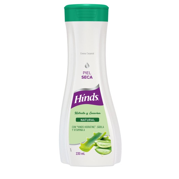 HINDS | Crema Corporal Natural, 230ml | Con Hinds Hidratine, Sábila y Vitamina A | Ideal para piel seca.