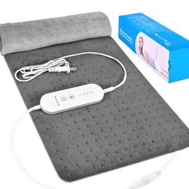 Heating Pad - Electric Heating Pad for Back, Neck, Shoulder, Abdomen, Lower Back, Auto-Off Moist Heat Machine Washable, Gift for Mom Dad Women Men