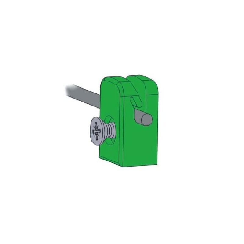 VERSHY Pack of 50 Tension Wire Holders with Screw, Green