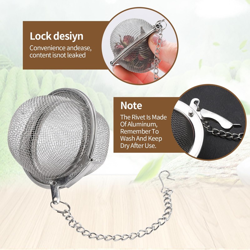 HZPZPP 15Pcs Stainless Steel Tea Strainer Balls,Multi Use Tea Infuser,Extra