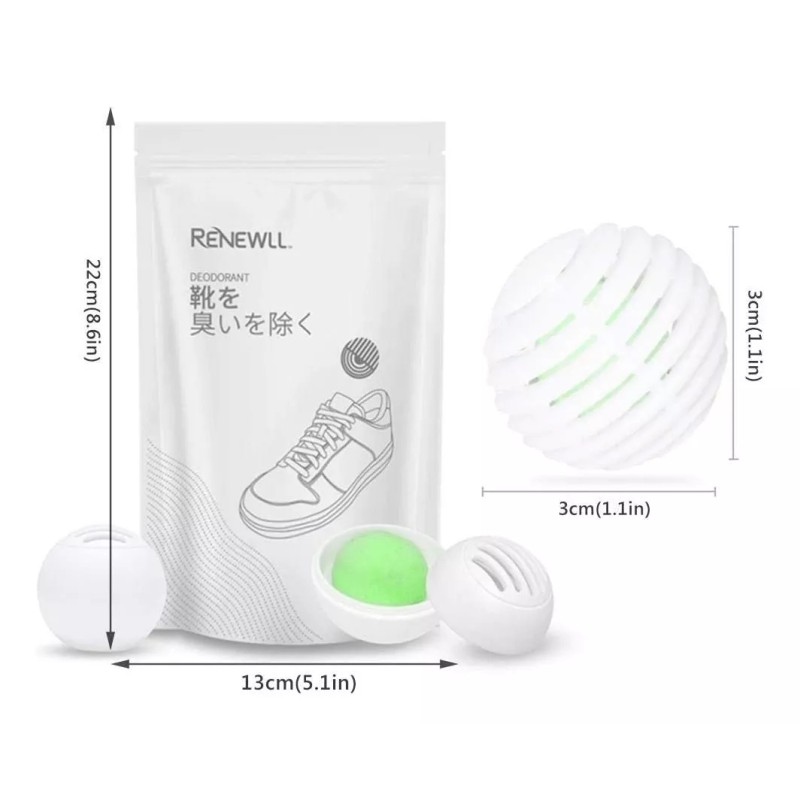 Balls Cápsulas Desodorante Anti-olores Tenis Calzado