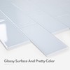 Lovdeco Peel and Stick Glass Subway Tile, 3 x 6