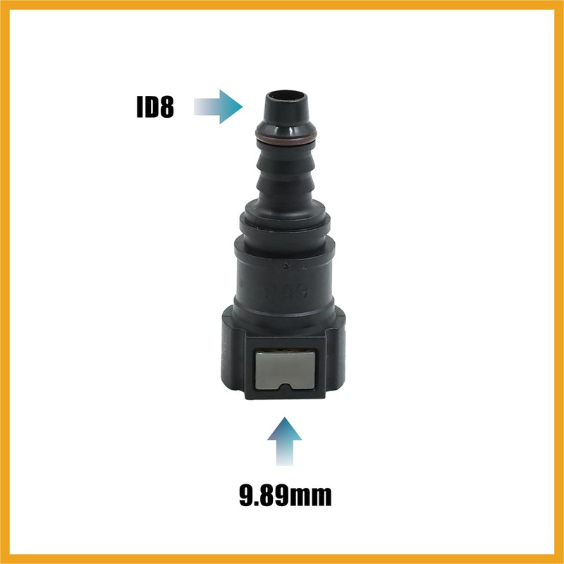 Partuto 9.89mm ID8 SAE 5/16" Fuel Line Hose Quick Release