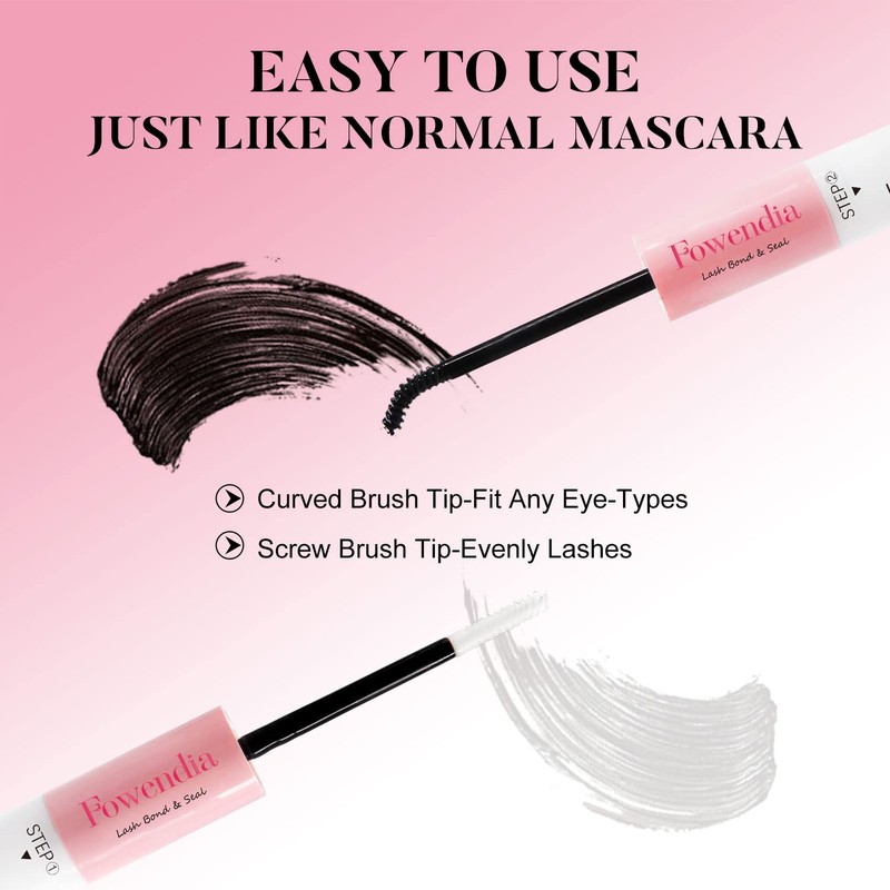 Fowendia Lash Clusters Bond and Seal with 10ml Cluster Eyelashes