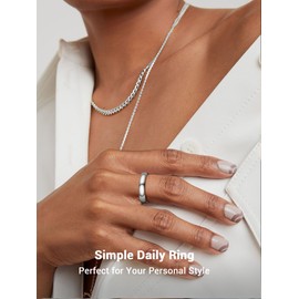 PROSTEEL Stackable Rings Stainless Steel Rings for Women Finger Midi Rings