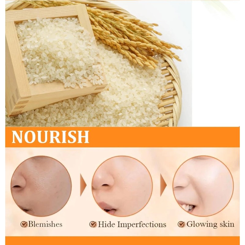 Cara Crema De Arroz Para La Piel De Cara Y