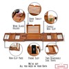 XcE Bamboo Bathtub Caddy Tray - Expandable to 41 Inches