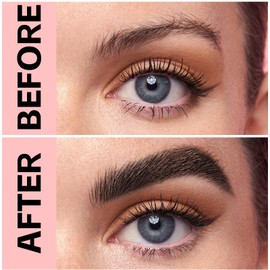 Boobeen Liquid Eyebrow Pencil, Long-Lasting Waterproof Brow Pen with 4-Fork-Tip, Microblading Brow Pencil for Wild Looking Brows Makeup