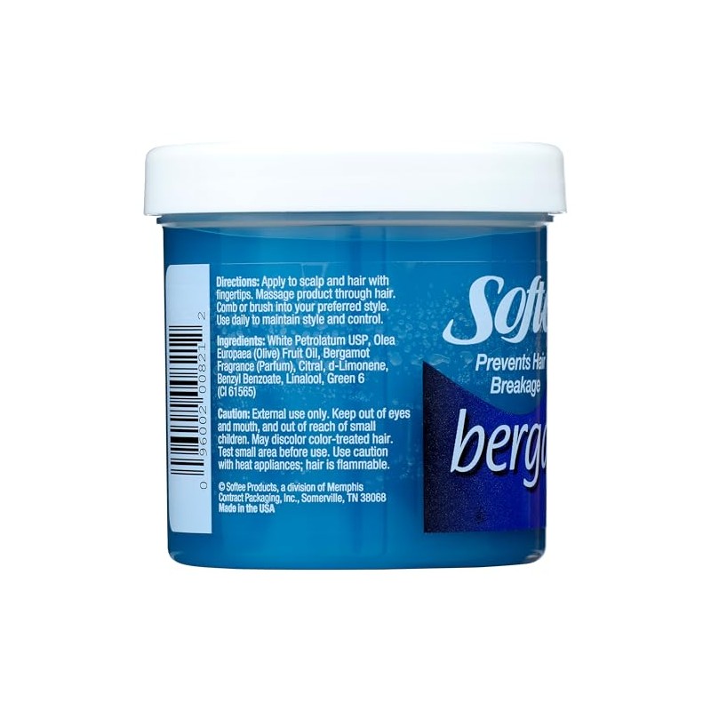 Softee Bergamot Hair Dressing Product, Blue, 5 Ounce by Softee