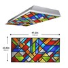 2PCs Magnetic Fluorescent Light Covers for Classroom, Office Drop Ceiling