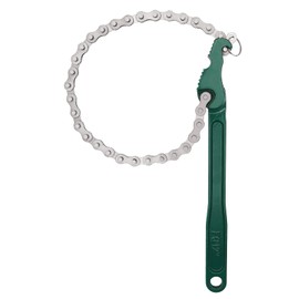 Jeemiter Heavy Duty Ratcheting Chain Wrench, 12 Inches Automotive Oil Fuel Filter Chain Wrench fits 1.5" to 6" Diameter Pliers Adjustable Removal Remover Tool