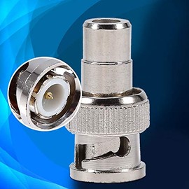 Richer-R 10pcs Conectores BNC Macho a Hembra Acoplador Convertidor Adaptador para Cámara Seguridad CCTV